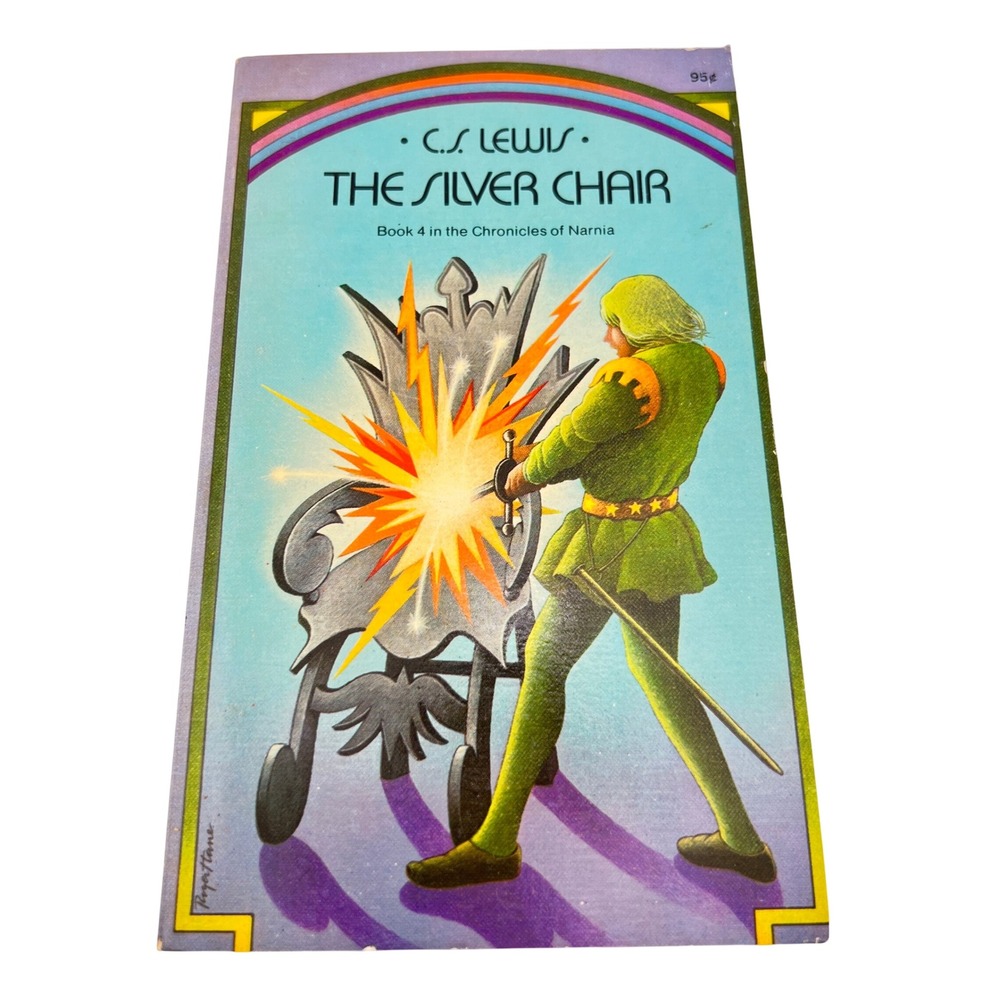 Vtg Book C.S. Lewis The Silver Chair Chronicles of Narnia Collier 1974 7x4.25